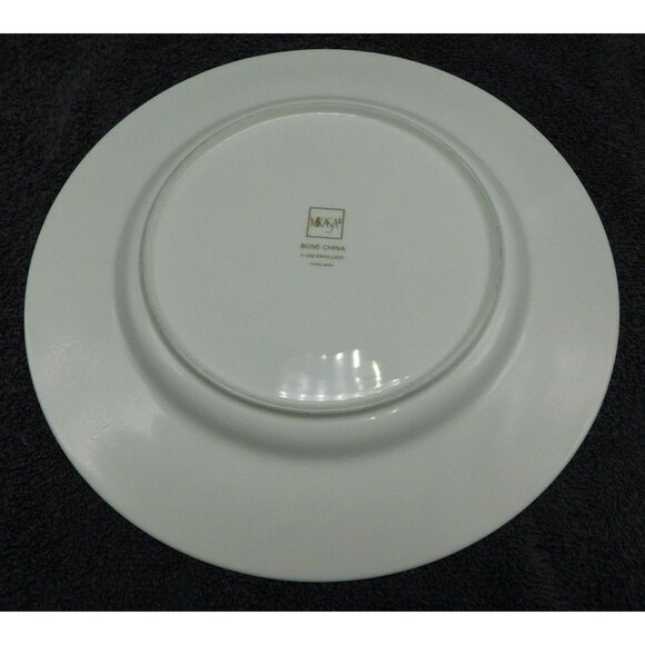 Mikasa Bone China Pavillion Y1102 Dinner Plate 10 3/4" Beige Trim Elegant Design - Picture 4 of 5